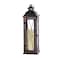 Smart Solar Smart Living 16 in. Glass/Metal Siena LED Candle Lantern Bronze 84036-LC - alternate 2